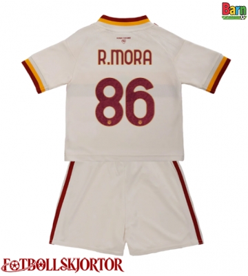 AS Roma Rodrigo Mora #86 Borta Kläder Barn 2026-27 Kortärmad (+ Korta byxor)